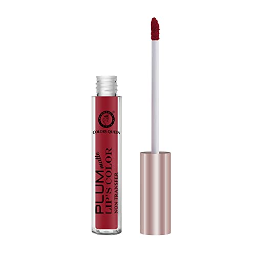 Image of Colors Queen Non Transfer Lipstick Plum Matte Water Proof Liquid Lipstick, (31 - Red, 7 ml)