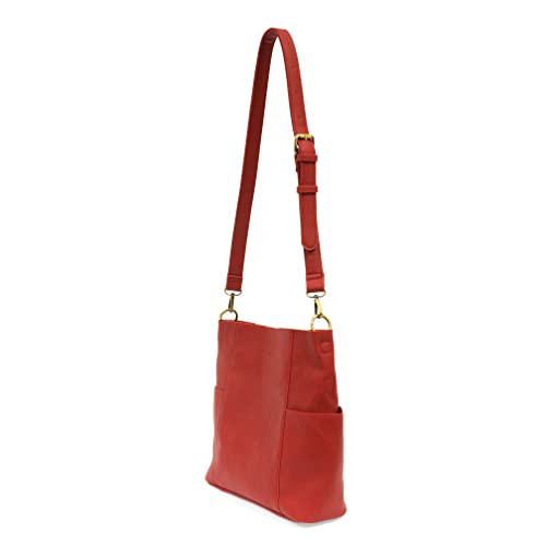 Image of Joy Susan Side-Pocket Bucket Bag: Kayleigh Crossbody