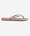 Havaianas Slim Women's Slippers, Rose Gold,5/6 US Women