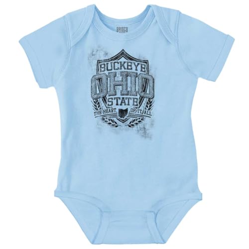 Brisco Brands Ohio OH Motto State Souvenir Baby Romper Boys or Girls
