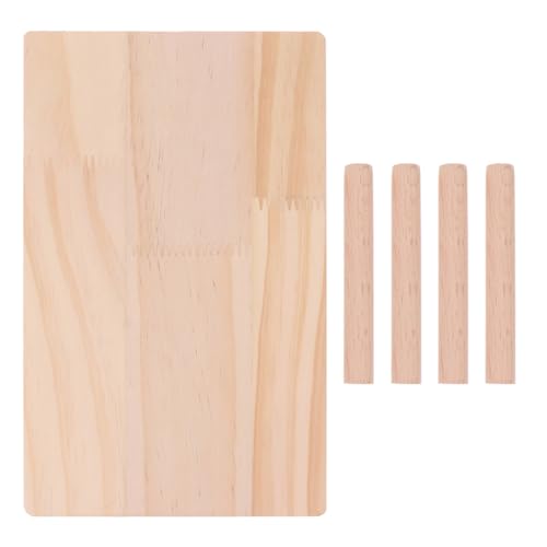 Tofficu Plataforma de Madera Maciza para Hámster Mediana, Resistente a Mordeduras, Accesorio para Jaulas de Animales Pequeños, Plataforma de Escalada y Juego para Jerbos y Hámsteres