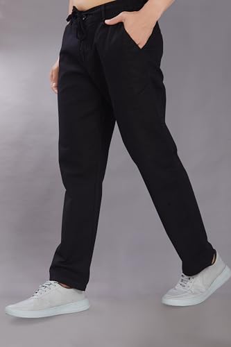 Image of DIVISIVE Men's Relaxed Fit Cotton Linen Blend Trousers