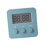 VALICLUD Multifunktionaler Küchentimer mit Großem Display Präzisem Countdown Zuverlässiger für Kochen Grillen und Studium Benutzerfreundlich für Jung und Alt Blau