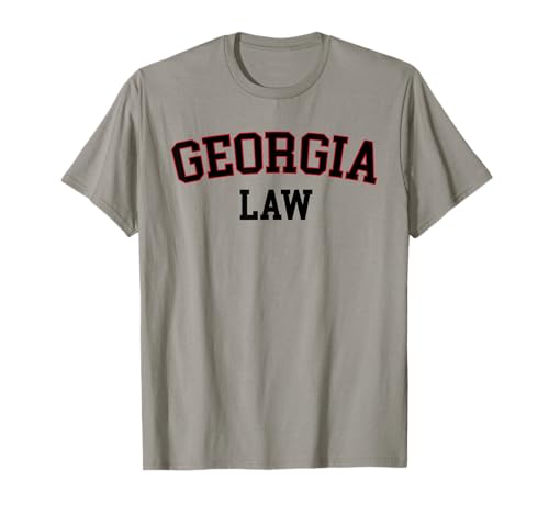 United States Attorneys Georgia Law, Georgia Bar Graduate Gift Lawyer College T-Shirt