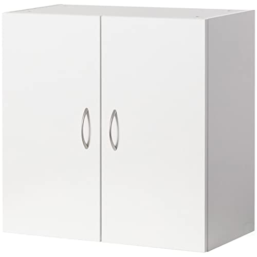 Basicwise Wall Mount Wood Cabinet With Adjustable Shelf And Double Doors | Medicine Organizer Storage Furniture For Bathrooms, Kitchens, And Laundry Room, White #TOP18
