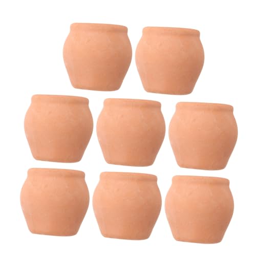YARNOW 8 Piezas Maceta Suculenta Mini Maceta De Arcilla Pequeñas Ollas De Barro Macetas Suculentas Mini Macetas para Plantas Macetas De Jardín Maceta De Barro Mini Ollas Orange Terracota