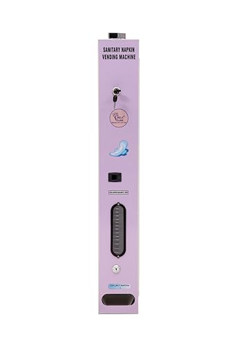 Image of By VP Industries (Manual Operated | Capacity-50 Pads) Sanitary Napkin Vending Machine Vartical| Operates by inserting a 5 Rs coin and rotate a knob @ 360 degrees to dispense a napkin