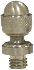 Deltana Acorn Tip Standard Solid Brass Finial (Set of 10) (Brushed Chrome)