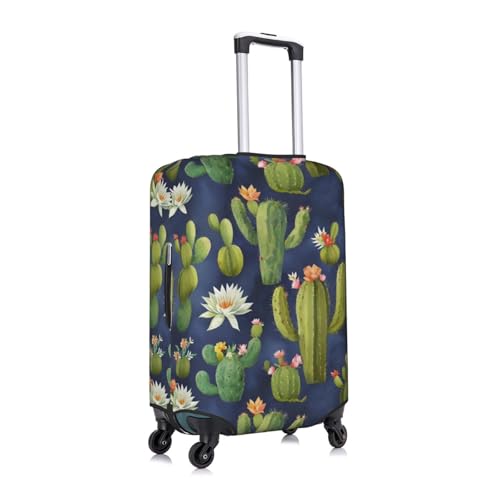 Watercolour Cactus Print Luggage Cover For Suitcases, Travel Case Protector, Simple & Convenient Installation3