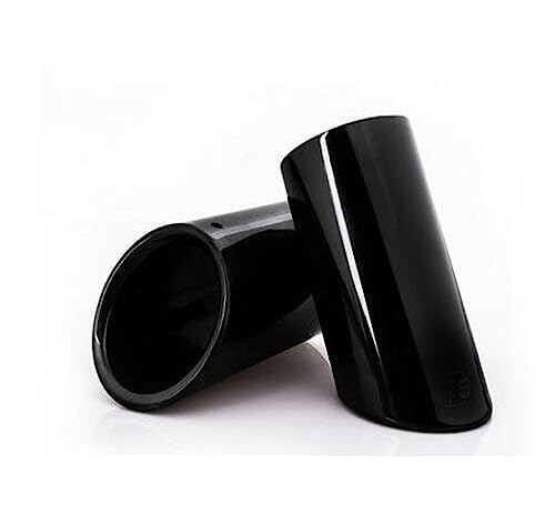 Embouts d'échappement voiture noirs en lot de 2 silencieux pour modèles A1 A3 A4L A5 A6L Q3 Q5