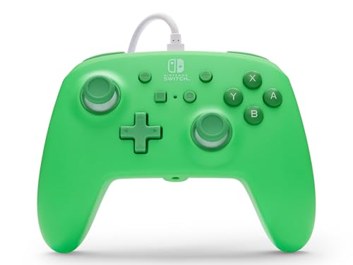 PowerA Controller cablato avanzato per Nintendo Switch - Verde marino, gamepad, controller di gioco, controller cablato, licenza ufficiale
