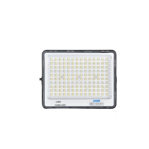 CSDASW Luz De Inundación LED De Alto Brillo 50W 100W 200W Impermeable IP66 Reflector Reflector Lámpara De Calle De Pared Al Aire Libre(200W)