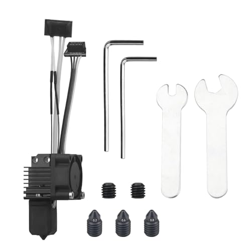 P1P/P1S Hotend Ceramic Assembled Extruder Printhead Kit for Bambu Lab P1P/P1S- 3D Printer Hot End Replacement with 0.4mm