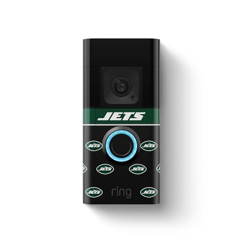 Image of All-New Limited Edition, Official NFL Faceplate for Ring Doorbells - Video Doorbell 3, Video Doorbell 3 Plus, Video Doorbell 4, Battery Doorbell Plus, and Battery Doorbell Pro | New York Jets
