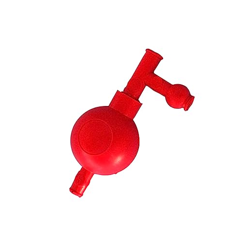 Hohopeti Pipette Filler Red Quantitative Pipette Accessory for Lab Use Lightweight and Portable Bulb for Industrial Food and Agricultural Research Random Style