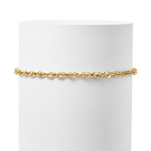 Ross-Simons 3.2mm 14kt Yellow Gold Rope-Chain Bracelet4