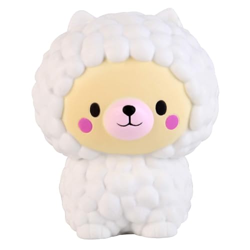 Anboor 5.1 'Squishies Oso de Oveja Jumbo Kawaii Suave Crecimiento Lento Perfumado Animal Squishies Alivio de Estrés Juguetes para Ni?os Regalo