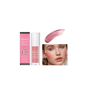 Liquid Blush For Cheeks, Sheer Lip & Cheek Stain, Soft Velvet Cream Blush Face Blush Makeup, Waterproof & Long Lasting Dewy Cheek Tint, Lightweight Blendable Feel Blush Makeup