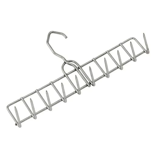 The Sausage Maker® Bacon Hanger 10-Prong Meat Hooks SUS304 Stainless Steel, Heavy Duty Butcher’s Hook Accessories for Meat Smoking, Processing, Drying, Grilling, BBQ, 11.25” W x 5.8” H