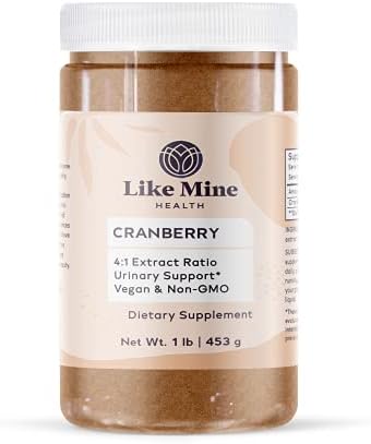 Like Mine Cranberry Extract Powder (1 lb) Vegan & Non-GMO, 4:1 Extract Ratio