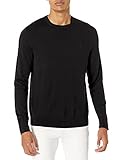 Calvin Klein Men's Merino Sweater Crew Neck, Black 2020, Medium