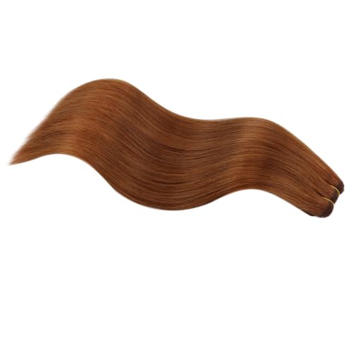 Image of Full Shine 22 Inch Sew In Weft Hair Extensions 105G Copper Remy Hair