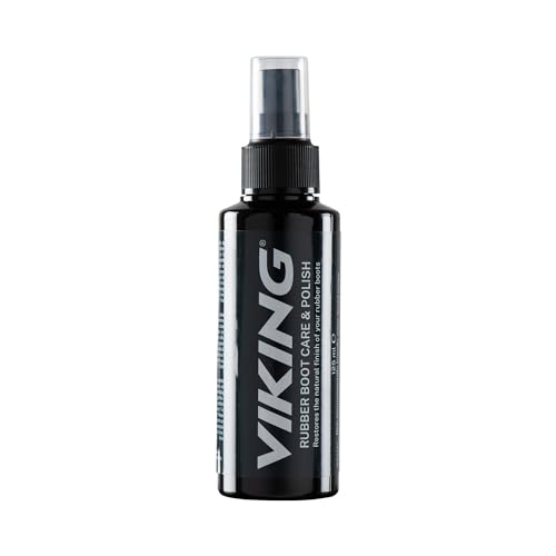 Viking Gummistiefel Pflegespray Einzelpack Trattamenti e Lucidi per Scarpe, Nero (Black), 125 ml