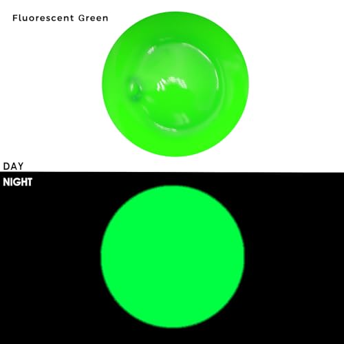 Image of Artecho Green Glow in the Dark Acrylic Paint 500ml / 17oz Large Bottle | Semi Glossy Finish, High Pigment Rich Color Craft Paint for Canvas, Rocks, Wood, Fabric, Ceramic, Non-Toxic