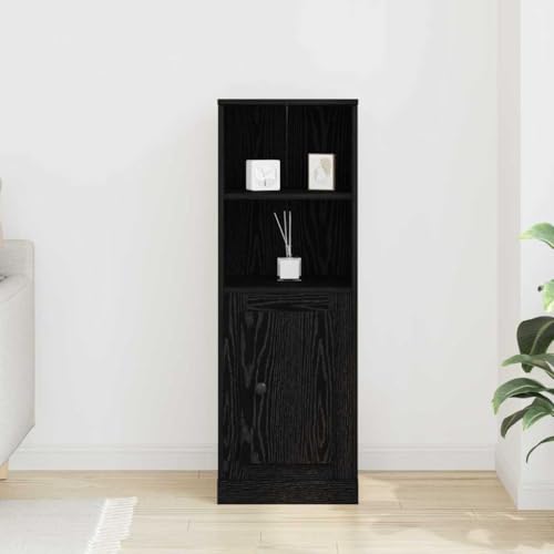 Aparador de roble negro con gran espacio de almacenamiento interno 5