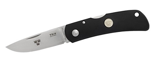 Fallkniven TK4 Fine Edge Folding Knife with Zytel Handle, Black