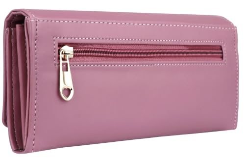 Image of Women's and Girls Hand Clutch Mobile Hand Purse Wallet 4 Card Slot