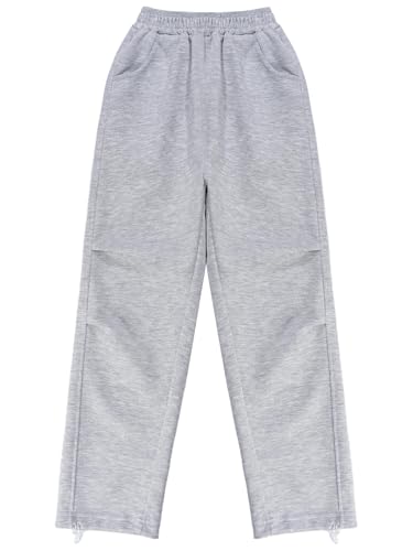 Kids Boys Girls Athlete Casual Sweatpants Sport Pants Elastic Drawstring Hem with Pockets Toursers Daily Wear3