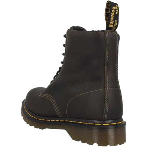 Image of Dr. Martens Unisex-Adult 1460 Faux Fur Lined Grizzly Leather Boot Fashion
