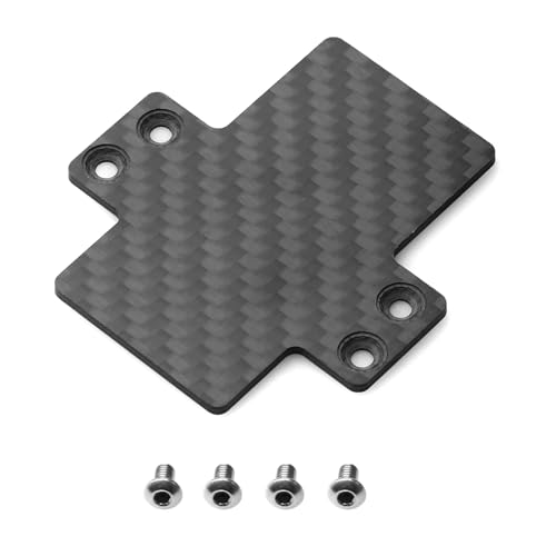 Dodoore Carbon Fiber ESC Mount Plate Replacement for Traxxas Maxx V1 V2 Wide Maxx 1/10 RC Truck to Non-Destructive Install Compatible with Hobbywing MAX6 MAX8 XR8PLUS X8S ESC
