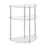 Convenience Concepts Designs2Go 3-Tier Glass Entryway Table, Glass