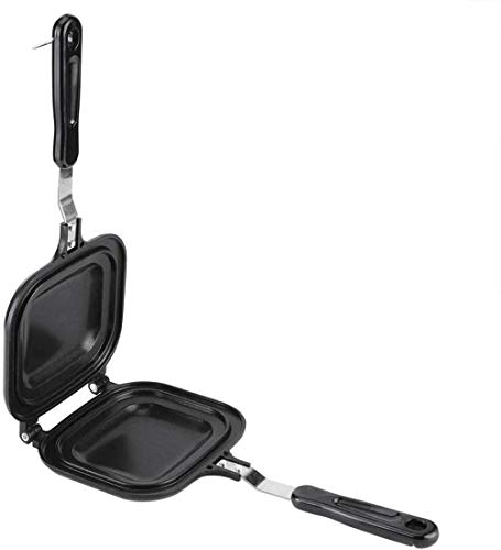 Household Double-Sided Multifunction Fry Pan Sandwich Toaster Breakfast Maker Nonstick Baking Pan for Home Cooking Gas Stoves