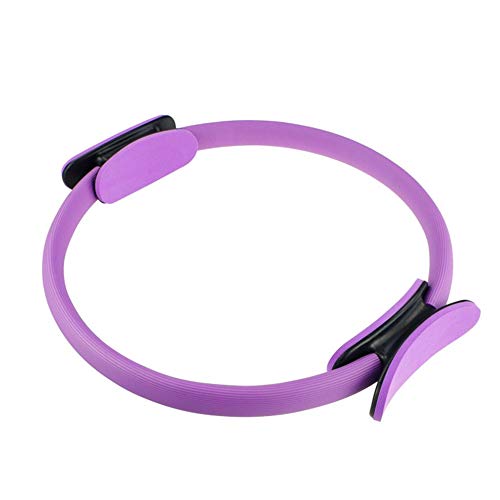 Gimnasio Profesional Wrap mágico Yoga Pilates Anillo para Adelgazar Body Building Training Yoga Circle Gym Workout Training Tool - Púrpura