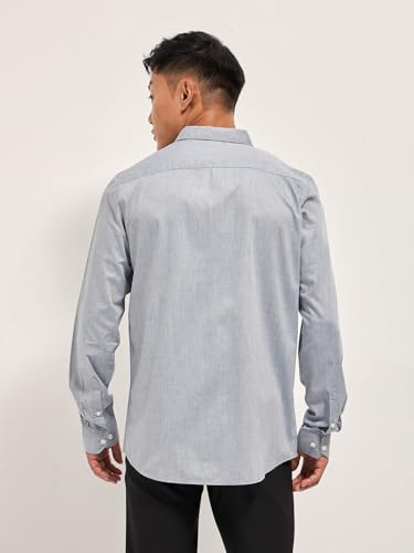 Image of THE BEAR HOUSE Men's Checked Tailored Fit Formal Shirt