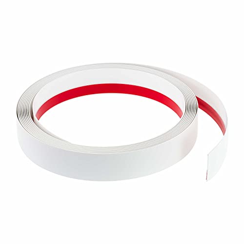 Preisvergleich Produktbild Fensterleiste Flachprofil PVC selbstklebend 40mm breit 3m lang Abdeckleiste