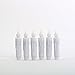LED Taper Candle Lights - 6 Pack, 5 inch White Plastic Flameless Candles, Battery Operated, Warm White Flickering Flames, Window Decoration - Remote and Batteries Included