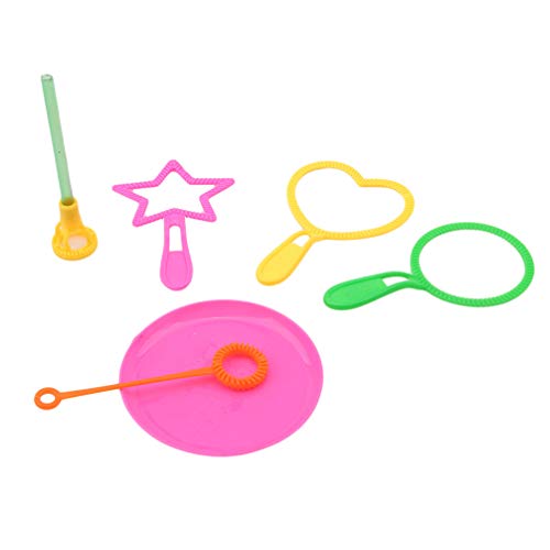 Toporchid 6 pièces Outils de Bulle de soufflage Jouets bâtons de Bulle Ensemble Jouet en Plein air Jouet pour Enfants Cover
