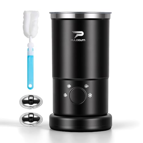 Electric Milk Frother and Steamer - 4-in-1 Automatic Coffee ...