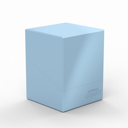 Image of Ultimate Guard Boulder Solid 100+, Deck Case for 100 Double-Sleeved TCG Cards, Baby Blue, Secure & Durable Storage for Trading Card Games, No Transparency