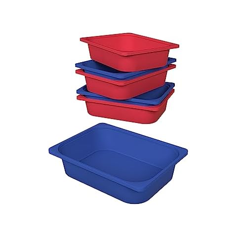 Comfyt Storage – Organizer Plastic Bins for Classroom, Kids Room and Home, 6-Pack (Multi) Cover
