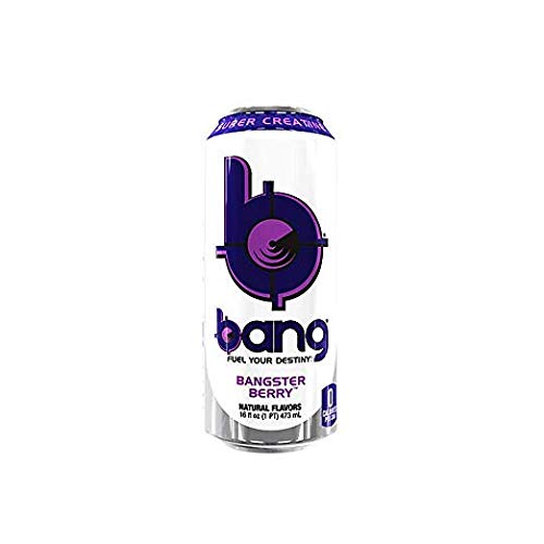 Vpx Bang Energy Drink, Variety Pack, Carbonated, Zero Sugar, Xtreme Energy, Zero Calories, Vitamin B6, Caffeine, 16 Fluid Ounce (12 Pack, 4 Of Each: Frose Rose, Bangster Berry & Rainbow Unicorn) #TOP3