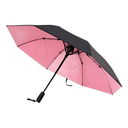 Genérico Sombrilla Solar,Parasol con Ventilador y Protección UV - Sombra Impermeable Recargable para Playa Viaje Deporte Verano