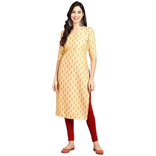 Image of Pinkmint Women's Crepe Digital Print Straight Kurta