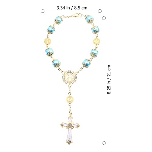 Generic-Religious-Prayer-Ball-Beads-Cross-Rosary-Bracelet-Virgin-Mary-Rosary-Prayer-Beads-Jesus-Crucifix-Cross-For-Women-Men-Blue