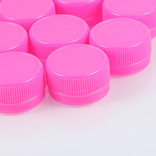 Image of Healifty 100pcs water bottle caps beer bottle caps plastic DIY s scrapbook lid craft for kids decorative s DIY decorate puzzle toddler