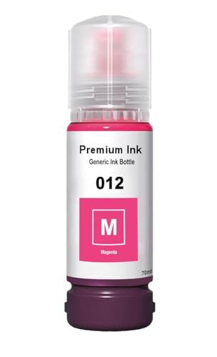 CANOFF 012 Magenta Compatible Refill Ink for Epson L8180 / L8160 Printer – Compatible Ink Bottle for Epson 011/012 Ink (Magenta)